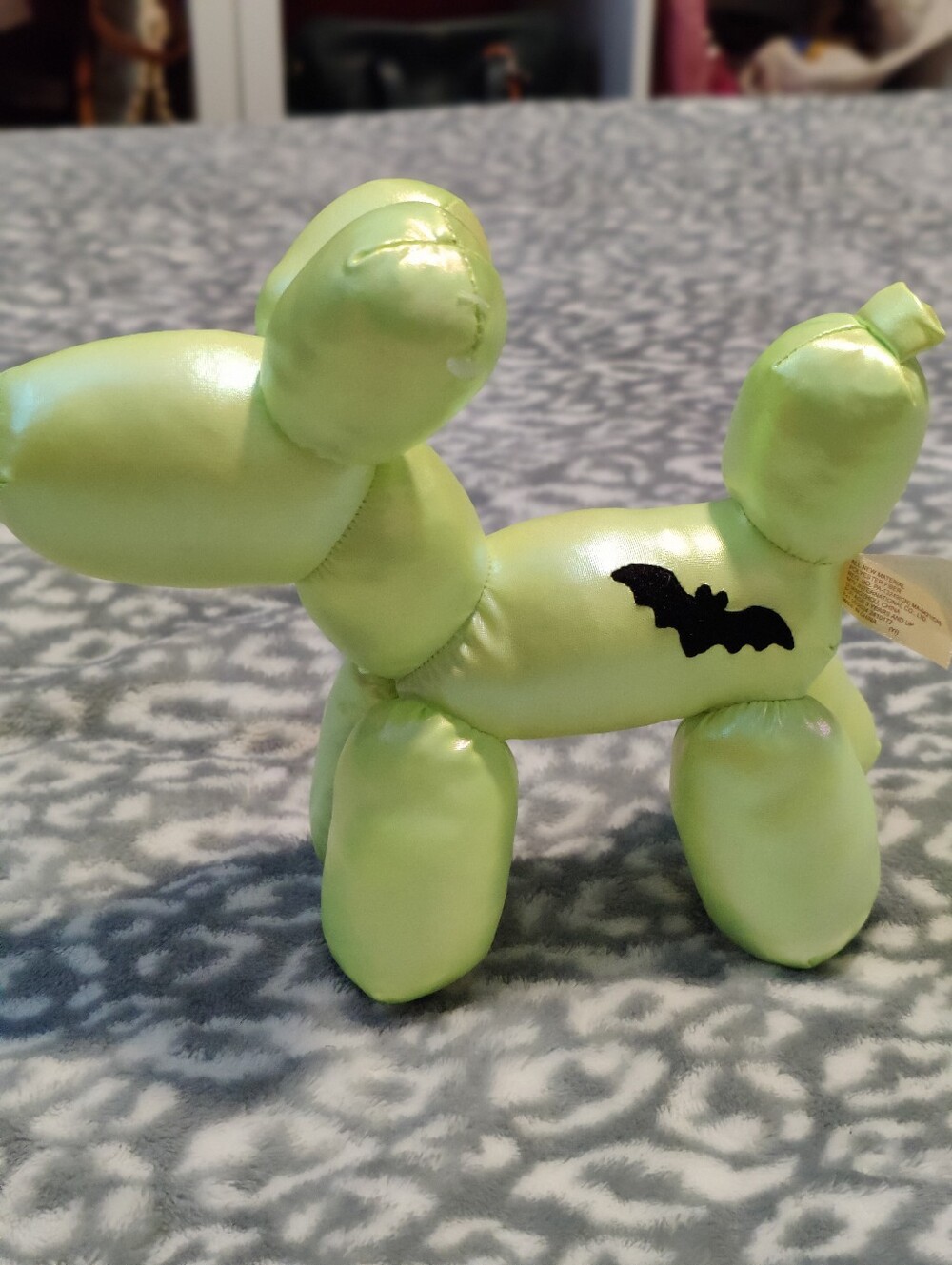 Iridescent Lime Green Balloon Dog Plush,
